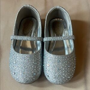 Sparkling Silver Kids' Shoes